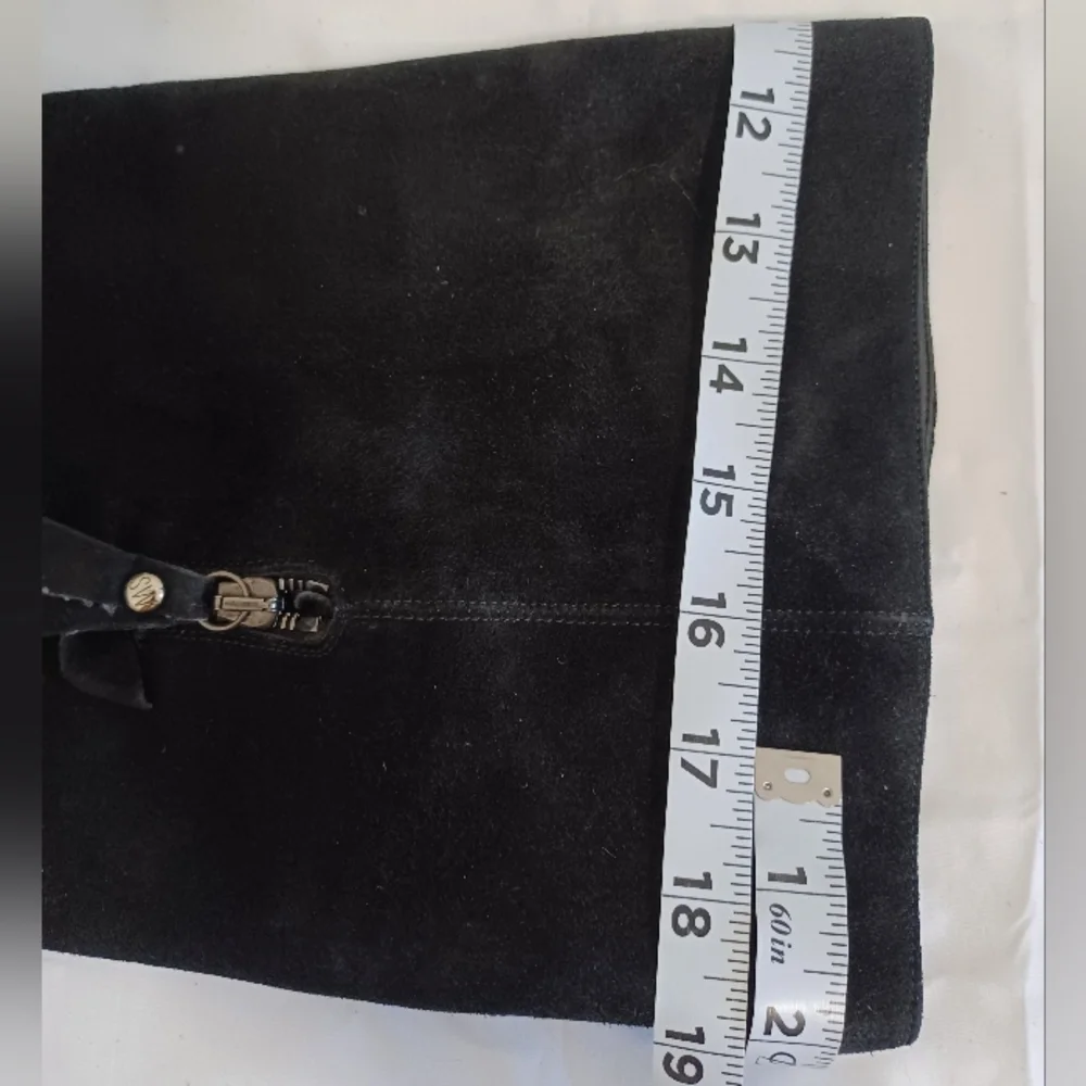 Stuart Weitzman Tall black suede boots size 9M MADE IN SPAIN - Picture 10 of 15